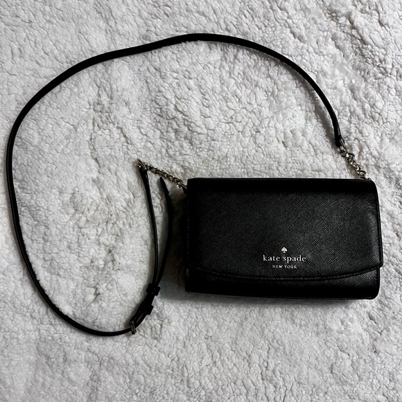 Kate Spade Small Black Purse NWOT - Picture 2 of 9